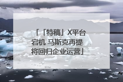 「特稿」X平台宕机 马斯克再提将回归企业运营
