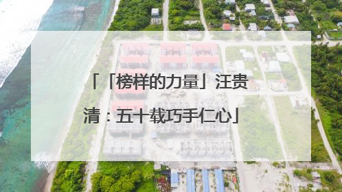 「榜样的力量」汪贵清：五十载巧手仁心