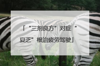“三剂良方”对症“夏乏”根治疲劳驾驶