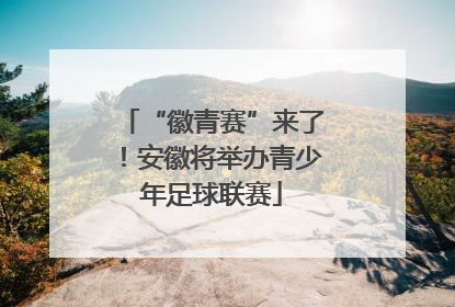 “徽青赛”来了！安徽将举办青少年足球联赛