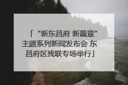 “新东昌府 新篇章”主题系列新闻发布会 东昌府区残联专场举行