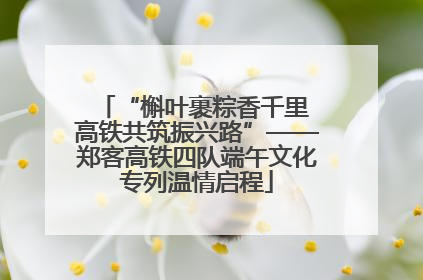 “槲叶裹粽香千里 高铁共筑振兴路”——郑客高铁四队端午文化专列温情启程