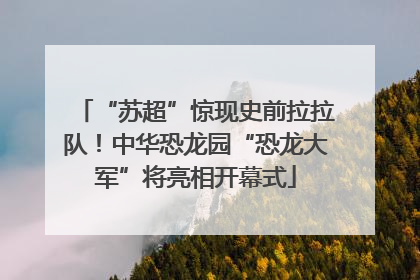 “苏超”惊现史前拉拉队！中华恐龙园“恐龙大军”将亮相开幕式