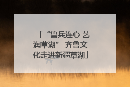 “鲁兵连心 艺润草湖” 齐鲁文化走进新疆草湖