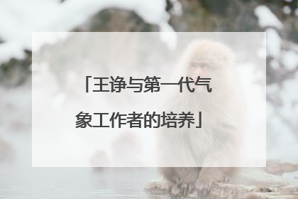 王诤与第一代气象工作者的培养
