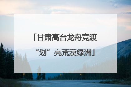甘肃高台龙舟竞渡“划”亮荒漠绿洲