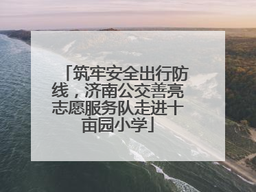筑牢安全出行防线，济南公交善亮志愿服务队走进十亩园小学