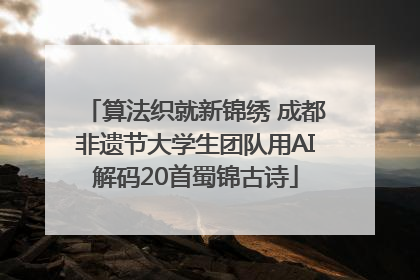 算法织就新锦绣 成都非遗节大学生团队用AI解码20首蜀锦古诗