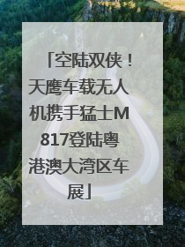 空陆双侠！天鹰车载无人机携手猛士M817登陆粤港澳大湾区车展