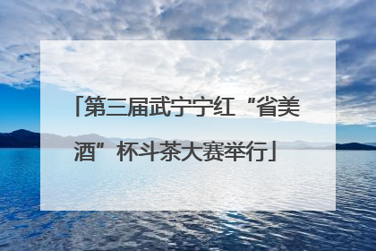 第三届武宁宁红“省美酒”杯斗茶大赛举行