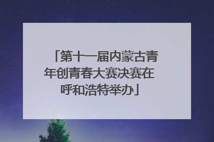 第十一届内蒙古青年创青春大赛决赛在呼和浩特举办