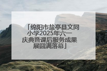 绵阳市盐亭县文同小学2025年六一庆典暨课后服务成果展圆满落幕