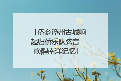 侨乡漳州古城响起归侨乐队弦音 唤醒南洋记忆