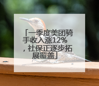 一季度美团骑手收入涨12%，社保正逐步拓展覆盖
