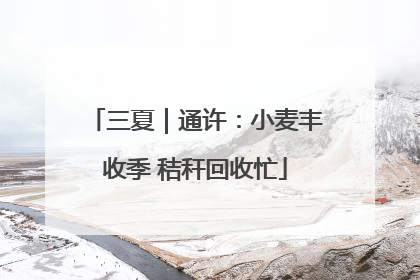 三夏｜通许：小麦丰收季 秸秆回收忙