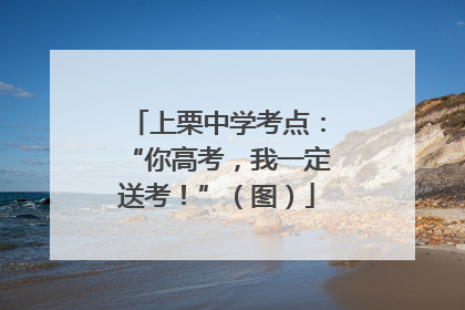 上栗中学考点：“你高考，我一定送考！”（图）
