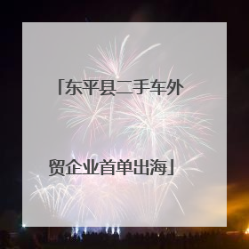 东平县二手车外贸企业首单出海