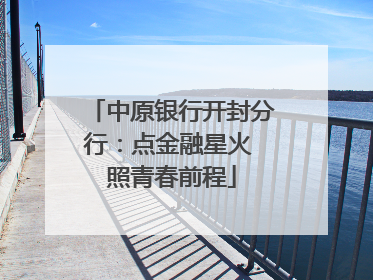 中原银行开封分行：点金融星火 照青春前程