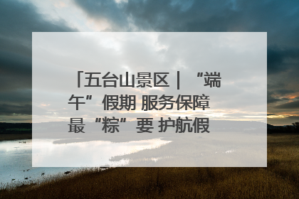 五台山景区｜“端午”假期 服务保障最“粽”要 护航假期“不打烊”