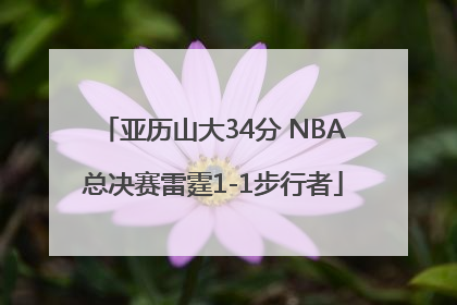 亚历山大34分 NBA总决赛雷霆1-1步行者