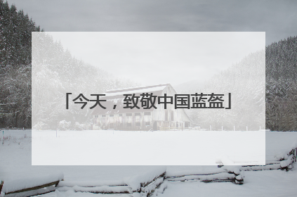 今天，致敬中国蓝盔