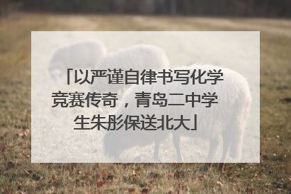 以严谨自律书写化学竞赛传奇，青岛二中学生朱彤保送北大