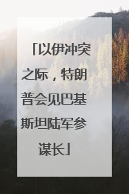 以伊冲突之际，特朗普会见巴基斯坦陆军参谋长