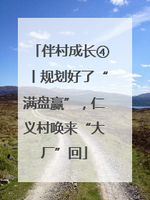 伴村成长④丨规划好了“满盘赢”，仁义村唤来“大厂”回