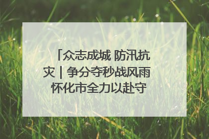 众志成城 防汛抗灾｜争分夺秒战风雨 怀化市全力以赴守护人民群众安全