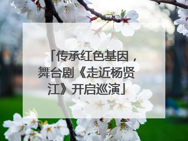 传承红色基因，舞台剧《走近杨贤江》开启巡演