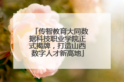 传智教育大同数据科技职业学院正式揭牌，打造山西数字人才新高地