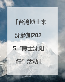 台湾博士来沈参加2025“博士沈阳行”活动