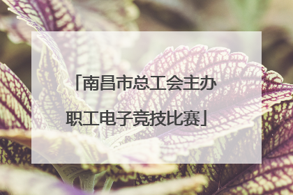 南昌市总工会主办职工电子竞技比赛