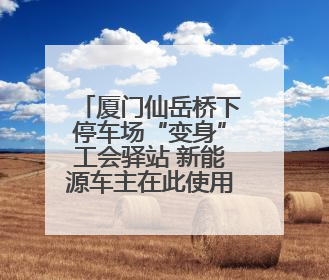厦门仙岳桥下停车场“变身”工会驿站 新能源车主在此使用快充 可免费停车2小时