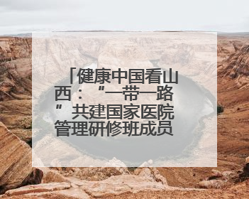 健康中国看山西：“一带一路”共建国家医院管理研修班成员参访山西省人民医院