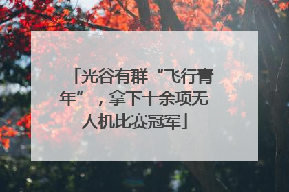 光谷有群“飞行青年”，拿下十余项无人机比赛冠军