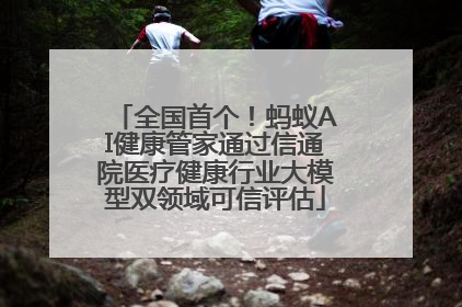 全国首个！蚂蚁AI健康管家通过信通院医疗健康行业大模型双领域可信评估