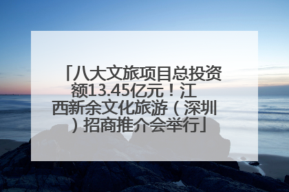 八大文旅项目总投资额13.45亿元！江西新余文化旅游（深圳）招商推介会举行