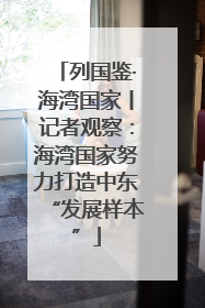 列国鉴·海湾国家丨记者观察：海湾国家努力打造中东“发展样本”