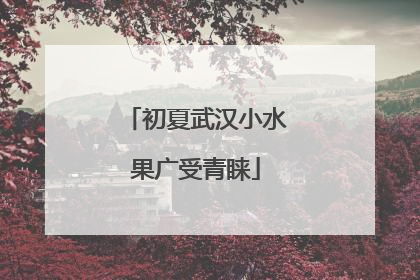 初夏武汉小水果广受青睐