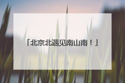 北京北遇见南山南！