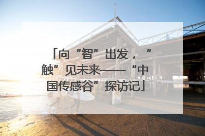 向“智”出发，“触”见未来——“中国传感谷”探访记