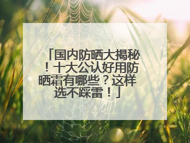 国内防晒大揭秘！十大公认好用防晒霜有哪些？这样选不踩雷！