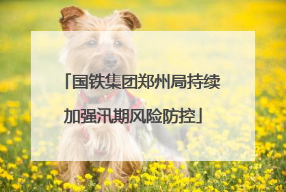 国铁集团郑州局持续加强汛期风险防控
