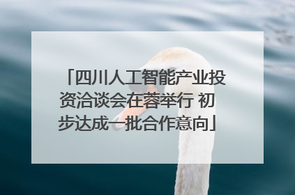 四川人工智能产业投资洽谈会在蓉举行 初步达成一批合作意向