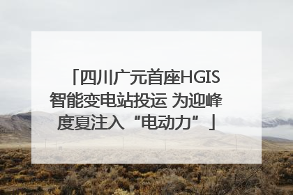 四川广元首座HGIS智能变电站投运 为迎峰度夏注入“电动力”