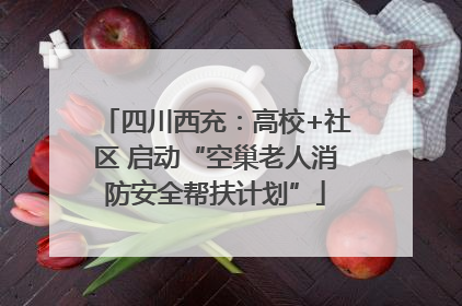 四川西充：高校+社区 启动“空巢老人消防安全帮扶计划”
