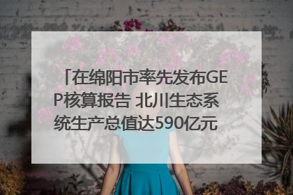 在绵阳市率先发布GEP核算报告 北川生态系统生产总值达590亿元｜新闻发布最前线
