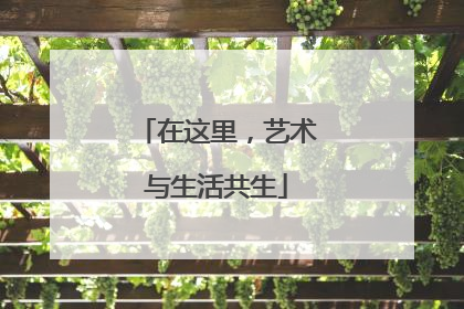 在这里，艺术与生活共生