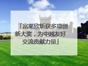 富莱欣斩获多项创新大奖，为中越友好交流贡献力量